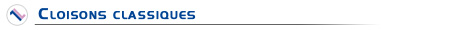 Titre cloisons classiques