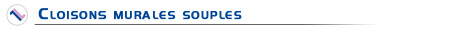Titre cloisons murales souples
